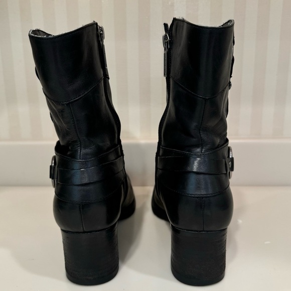Harley Davidson Black Leather Riding Boots Women’s Size 7 D85397 - Picture 5 of 16